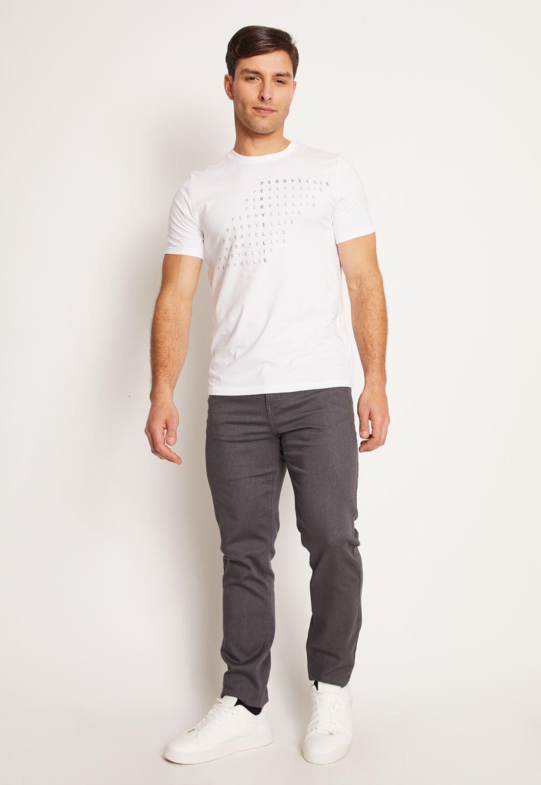 Polera Hombre Logo Algodón Blanco-3