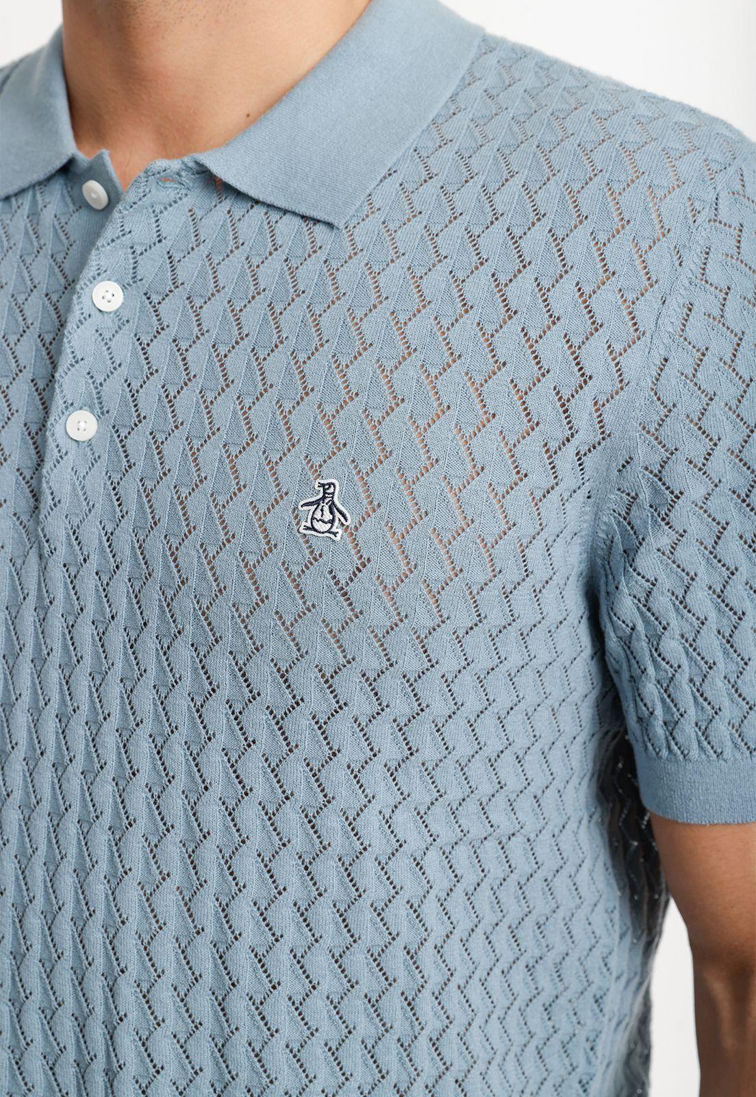 Polera Hombre Polo Manga Corta Celeste-2