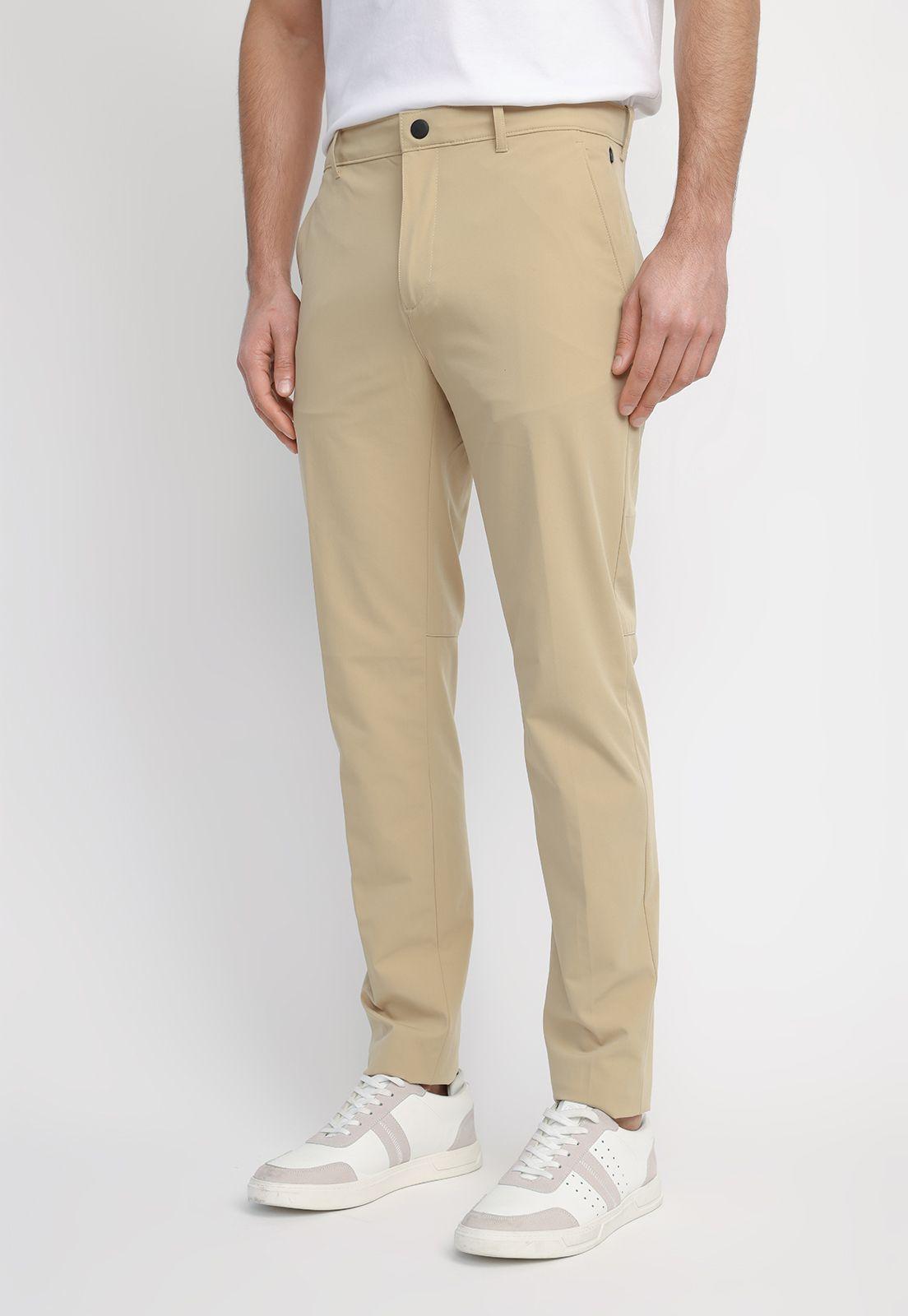 Pantalón Hombre Chino Performance Beige-0