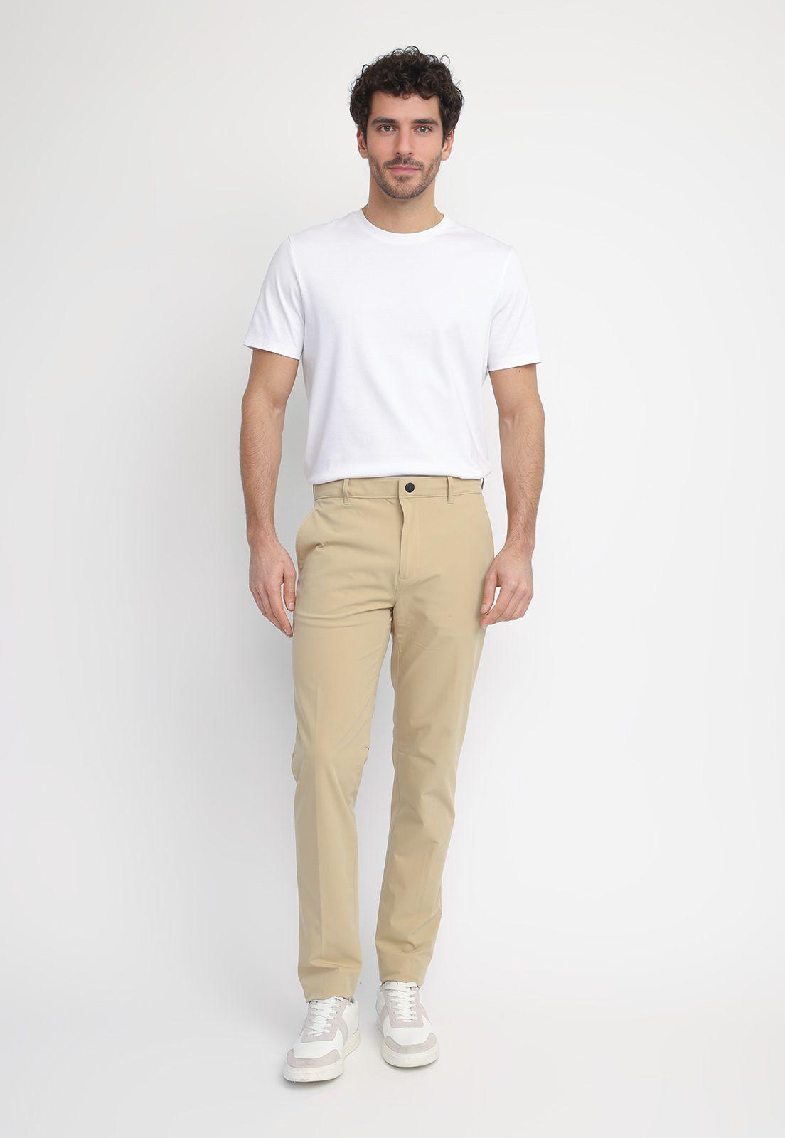 Pantalón Hombre Chino Performance Beige-3