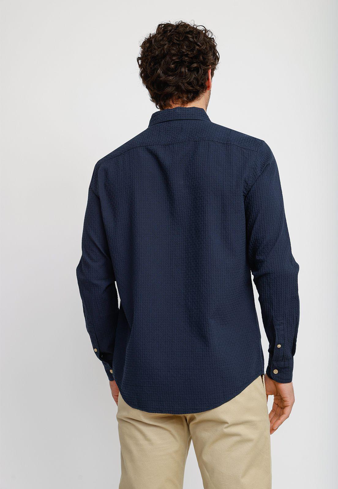 Camisa Hombre Navy OPWS2523-1