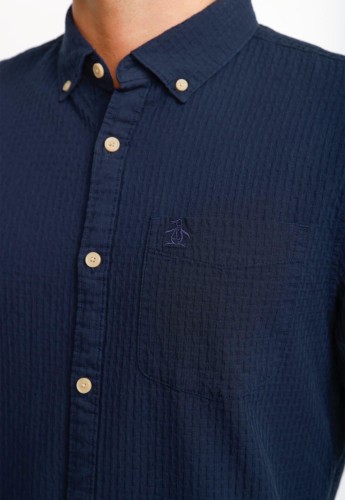 Camisa Hombre Navy OPWS2523-2