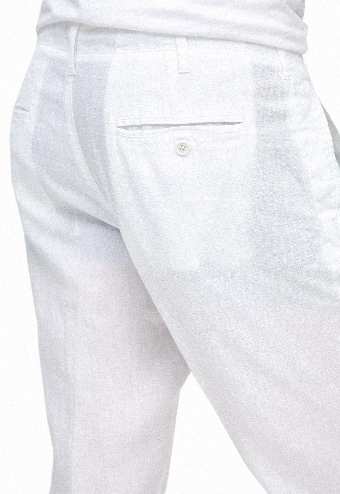 Pantalón Lino Blanco-2