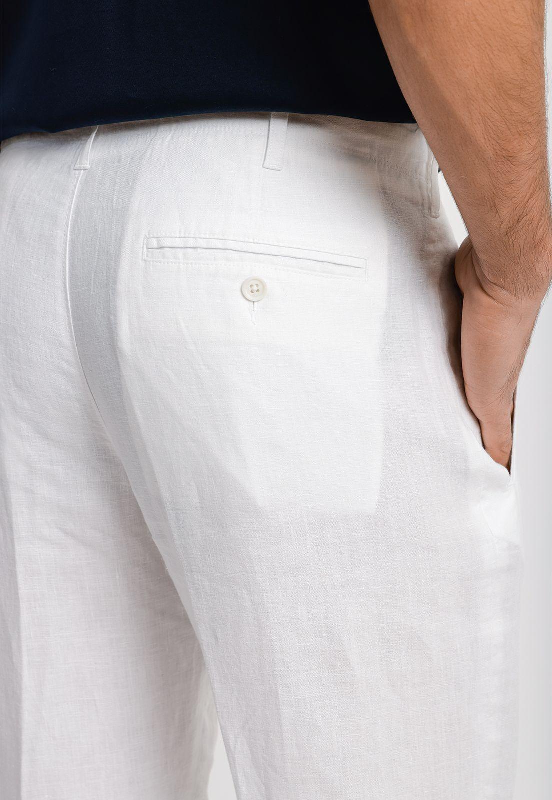 Pantalón Lino Blanco 4AHB3305-2