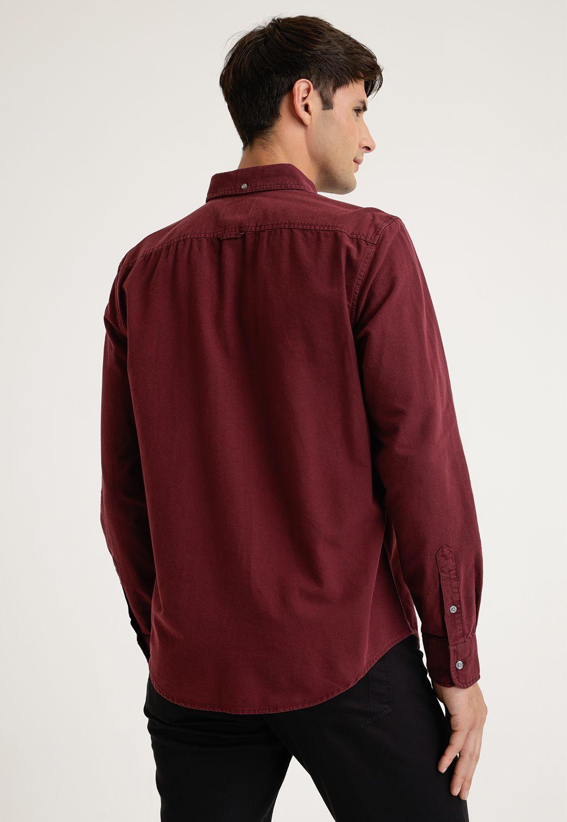 Camisa Hombre Manga Larga Button Down Oxford-1