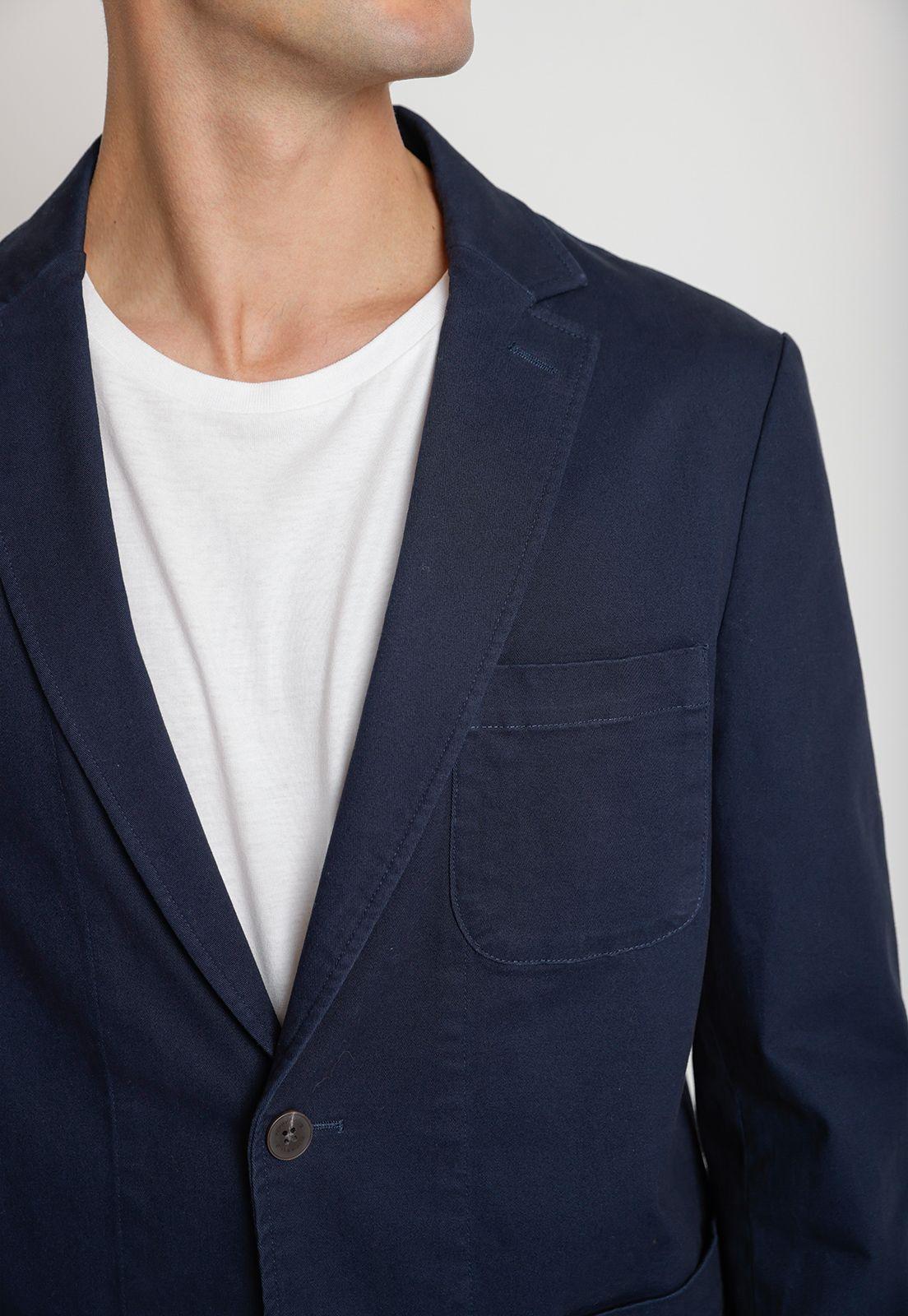 Chaqueta Hombre Casual Algodón Stretch Navy-2