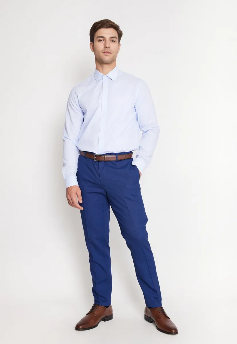 Camisa Hombre Formal Celeste-3