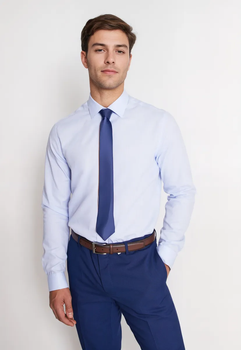 Camisa hombre formal Celeste-0
