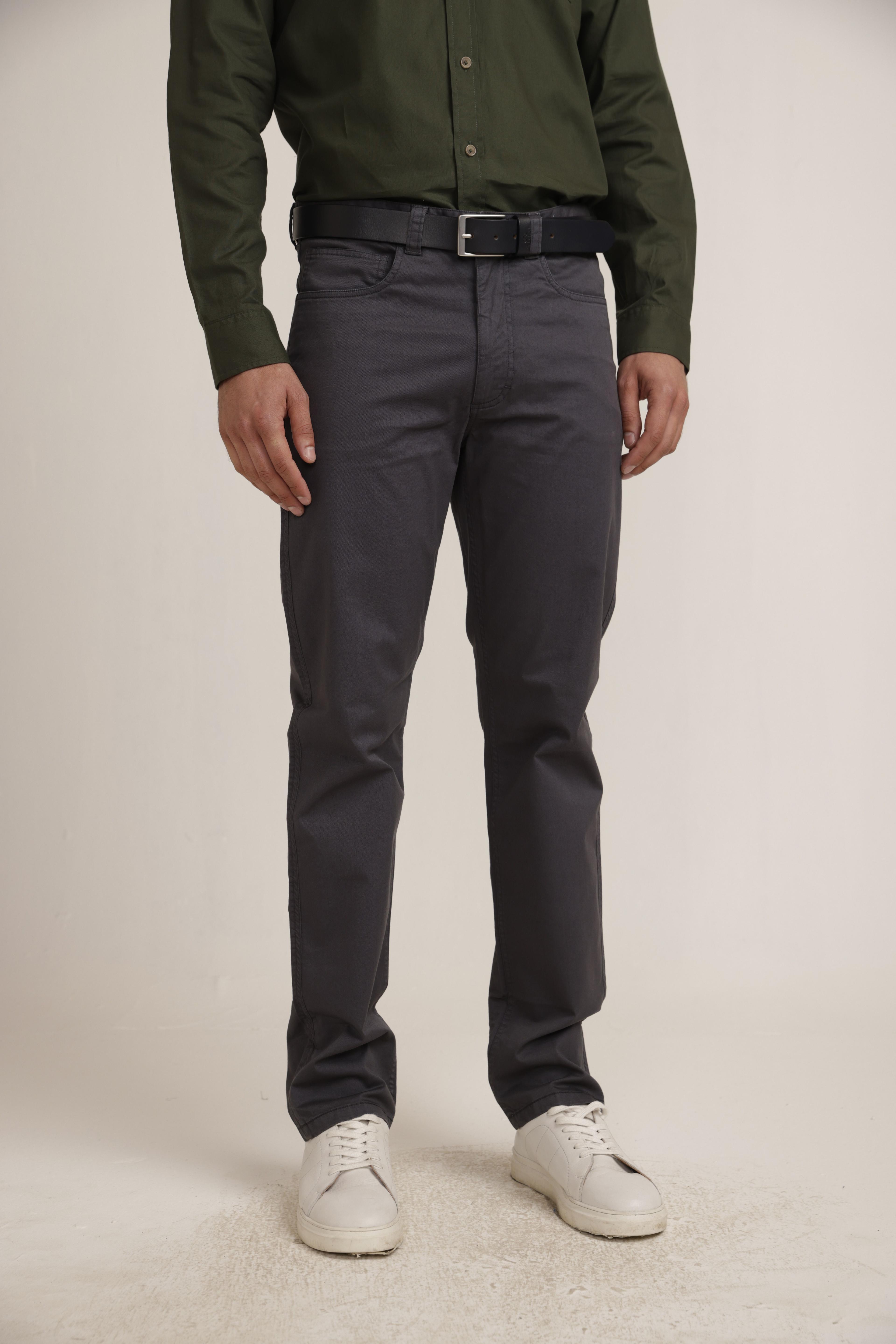 Pantalón Hombre Algodón Vilas Gris-0