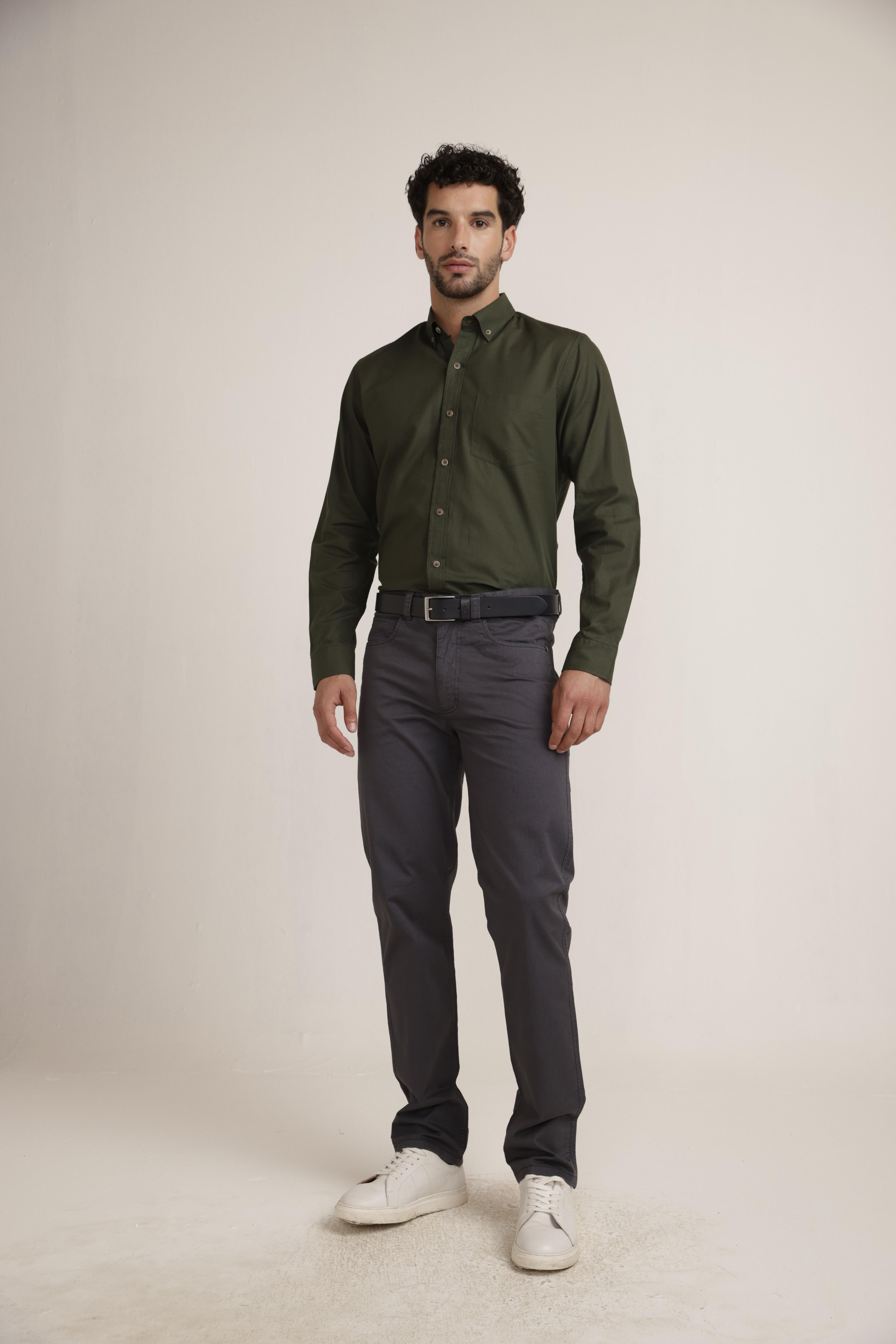 Pantalón Hombre Algodón Vilas Gris-3