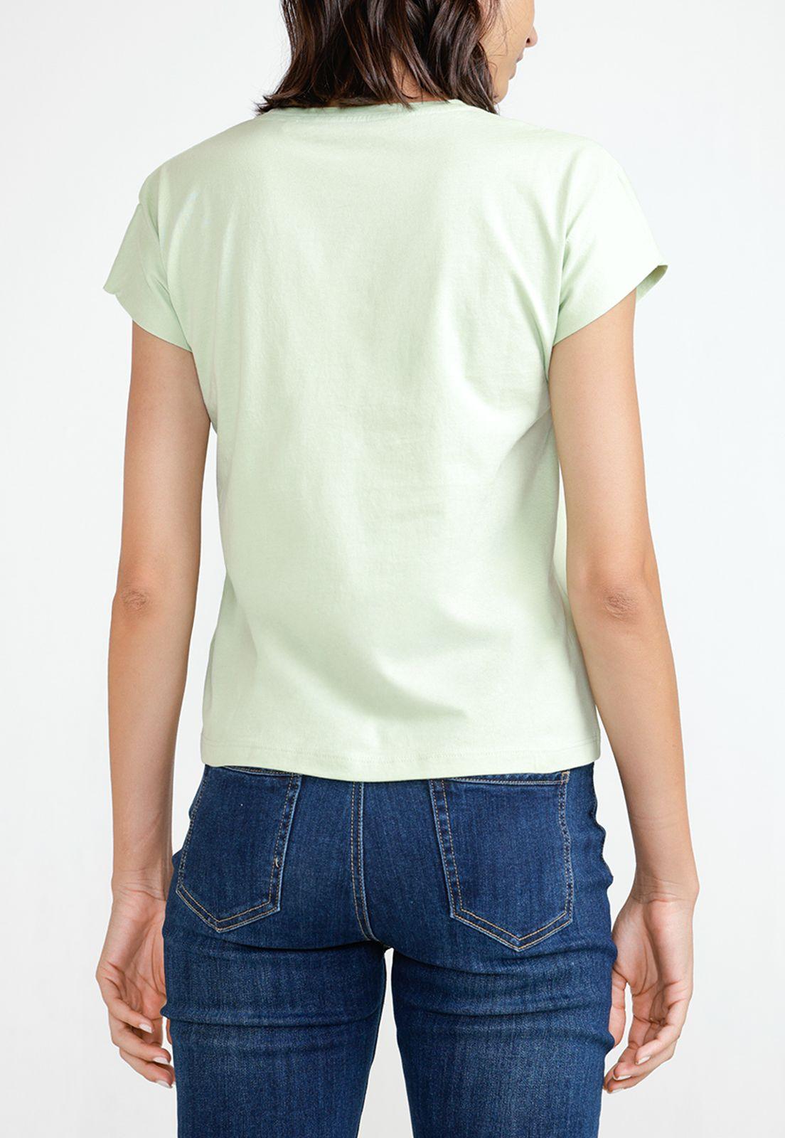 Polera Mujer Algodón Peruano Verde-1