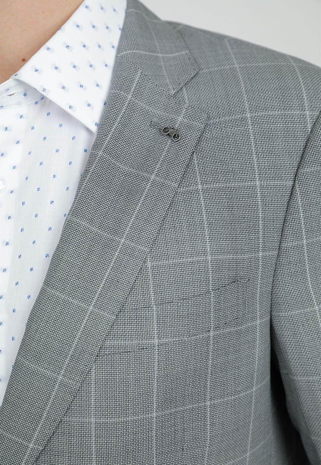 Chaqueta Formal Hombre Regular fit Executive   Gris Biontech (Repelente al Agua)-3