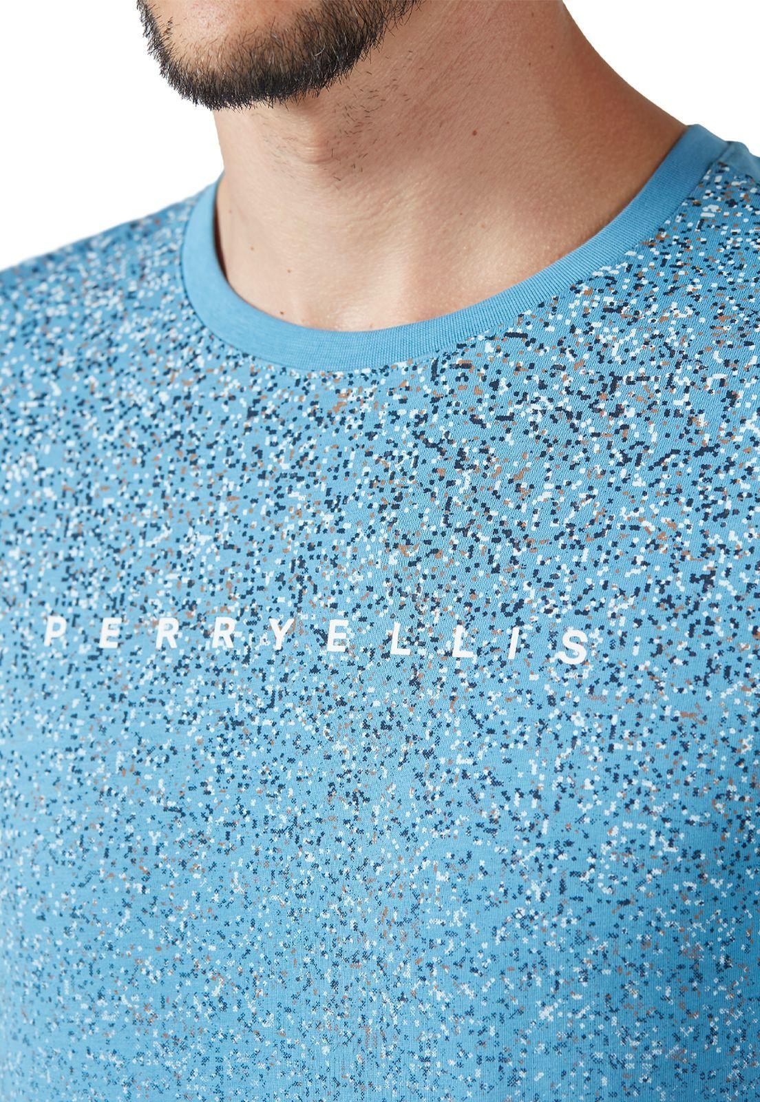 Polera Celeste Estampado Degradé-1