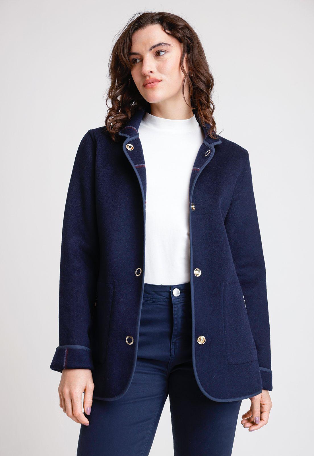 Chaquetón De Mujer Reversible Marlee Color Marino-0