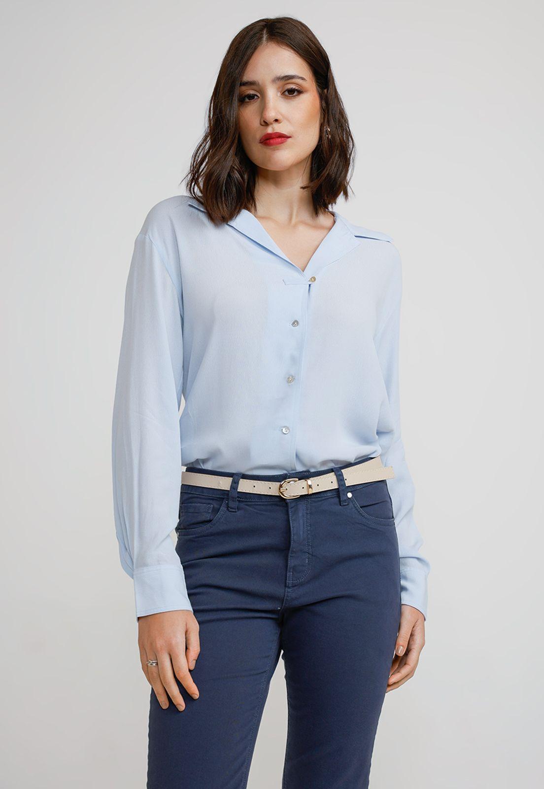 Blusa Mujer Calista Celeste-0