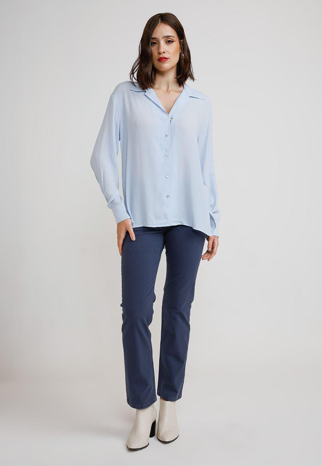 Blusa Mujer Calista Celeste-3