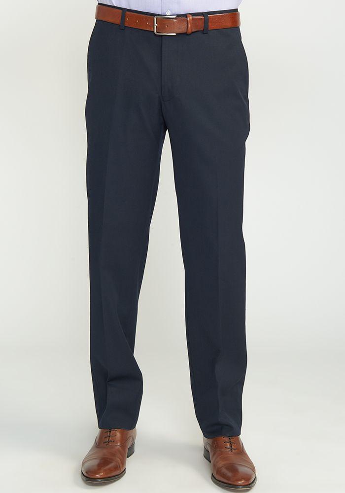 Pantalón hombre Formal Slim Fit Business Lana Azul marino -8