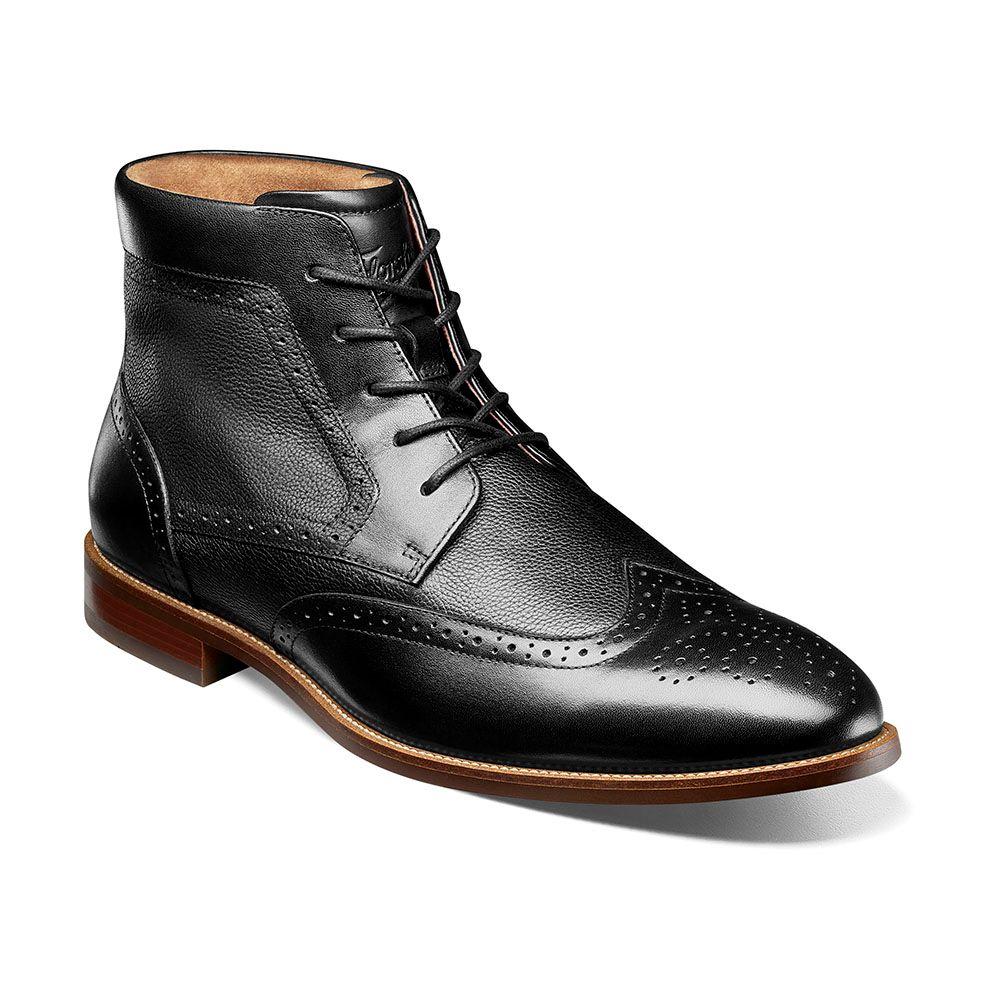 Botines Casual Rucci Wingtip Lace Up Negro-0