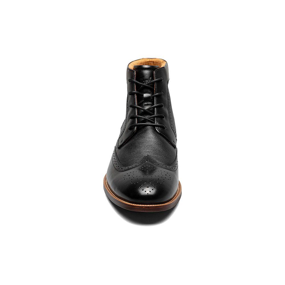 Botines Casual Rucci Wingtip Lace Up Negro-1
