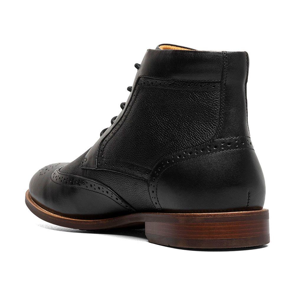 Botines Casual Rucci Wingtip Lace Up Negro-7