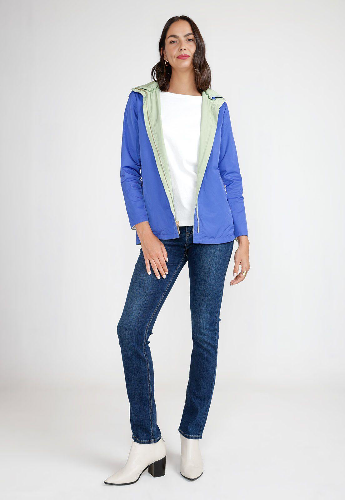Chaqueta Mujer Reversible Eva Verde/Azulino-6