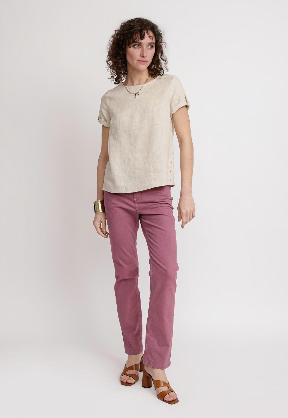 Blusa Mujer Garza Viscosa Beige-3