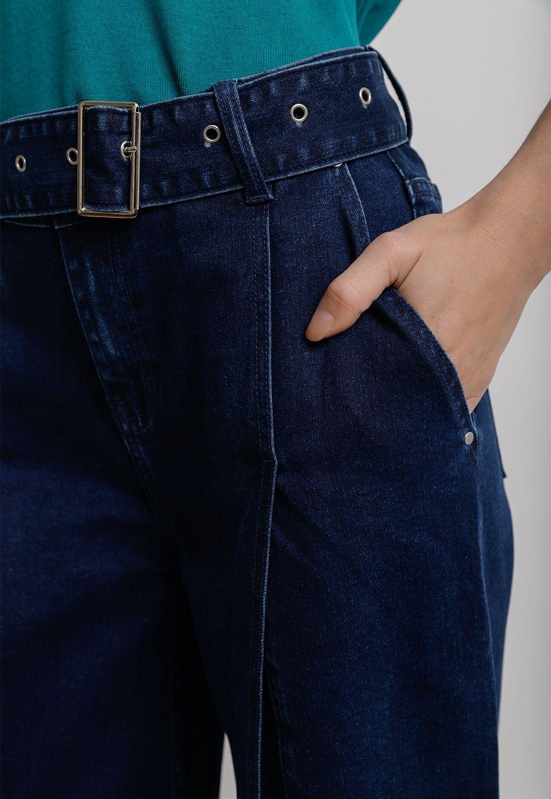 Jeans Pierna Ancha Índigo Ambrose Mujer-2