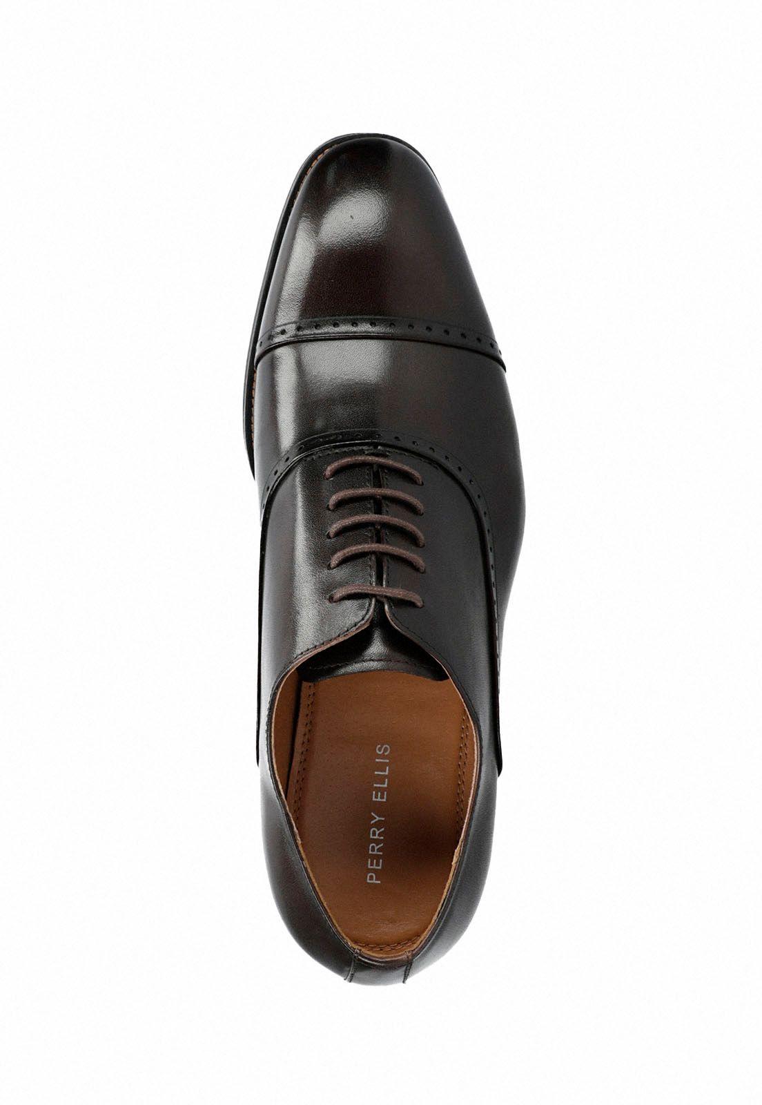 Zapato Hombre Formal Cuero Cafe-2