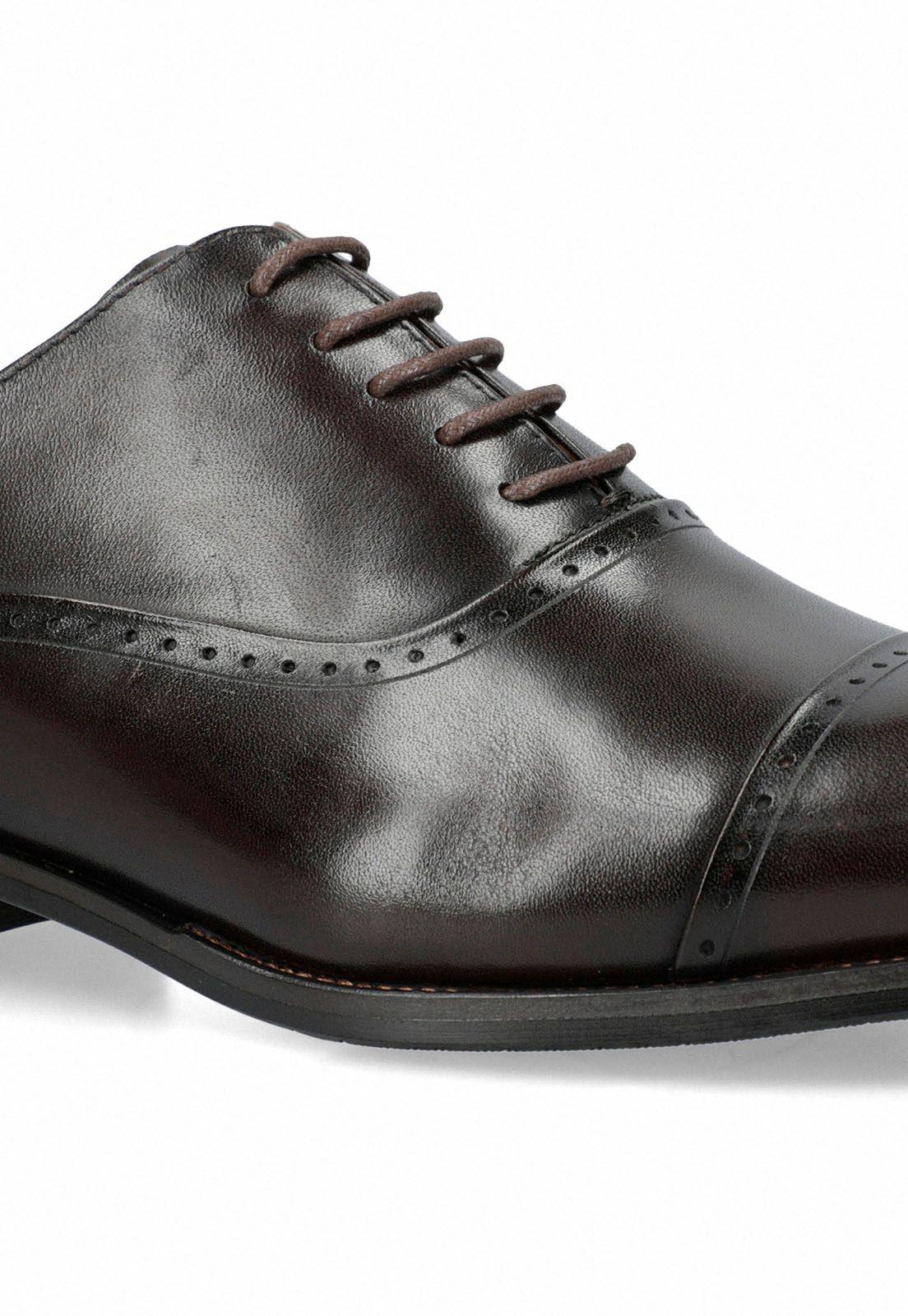 Zapato Hombre Formal Cuero Cafe-3