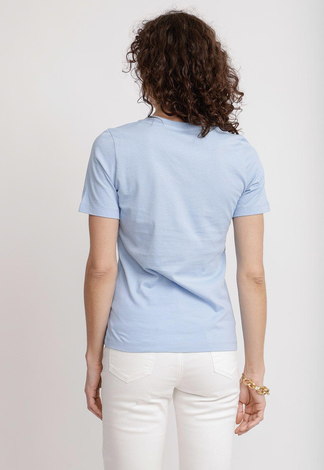 Polera Mujer Altea Algodón Peruano Celeste-1