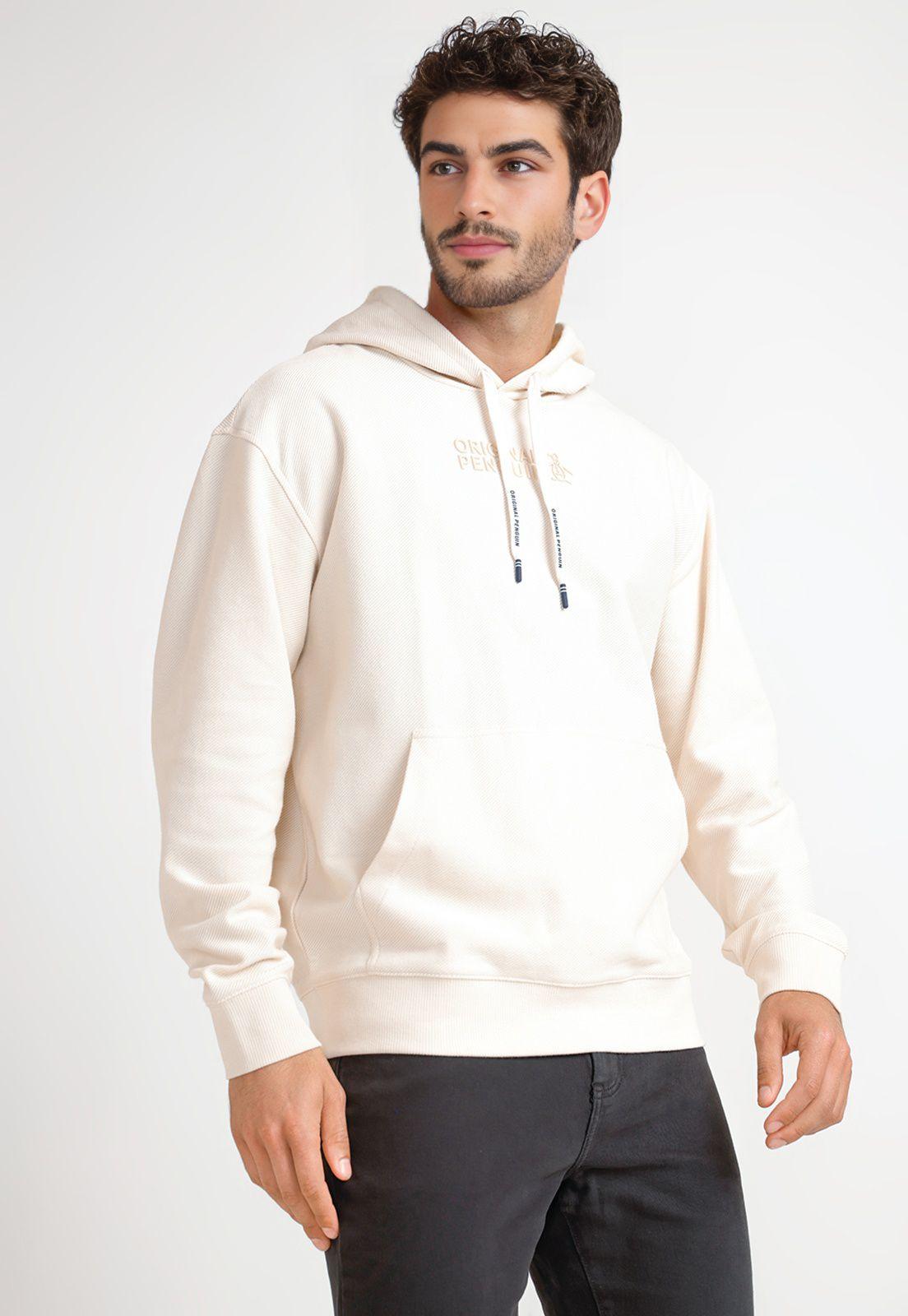 Poleron Hombre Hoodie Beige-0