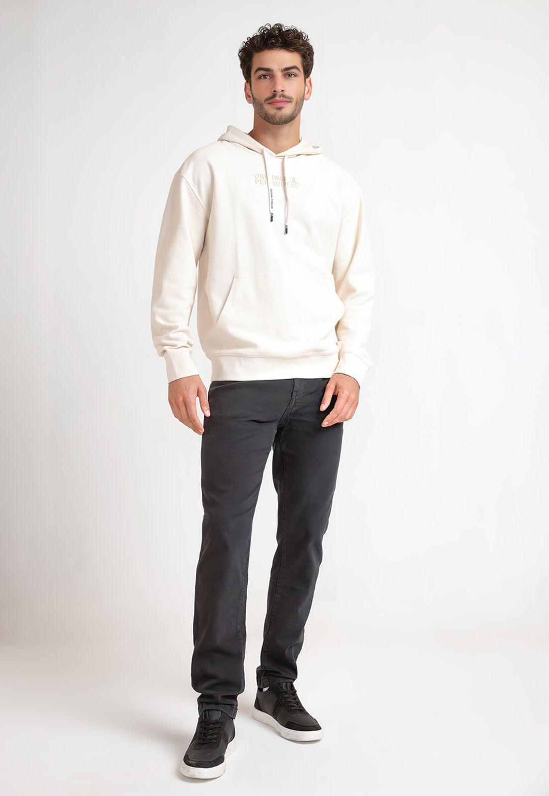 Poleron Hombre Hoodie Beige-3