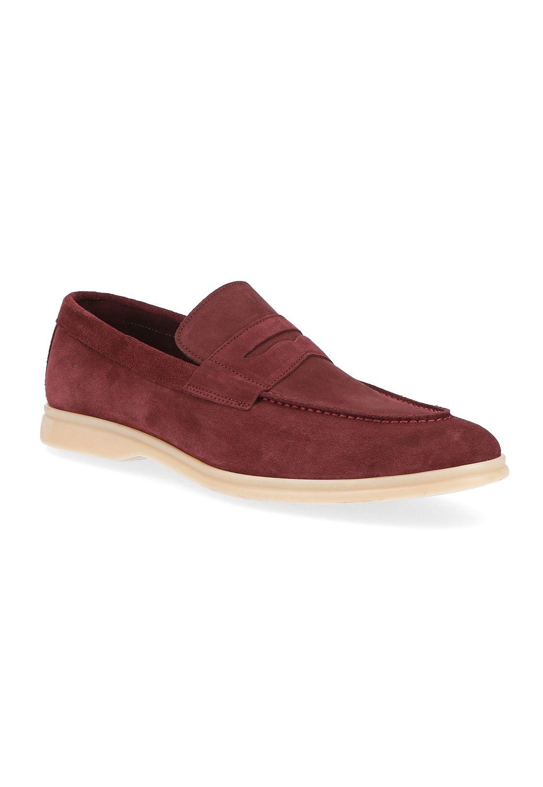 Mocasines Casual Italianos Salorno Moc Toe Burdeo-0