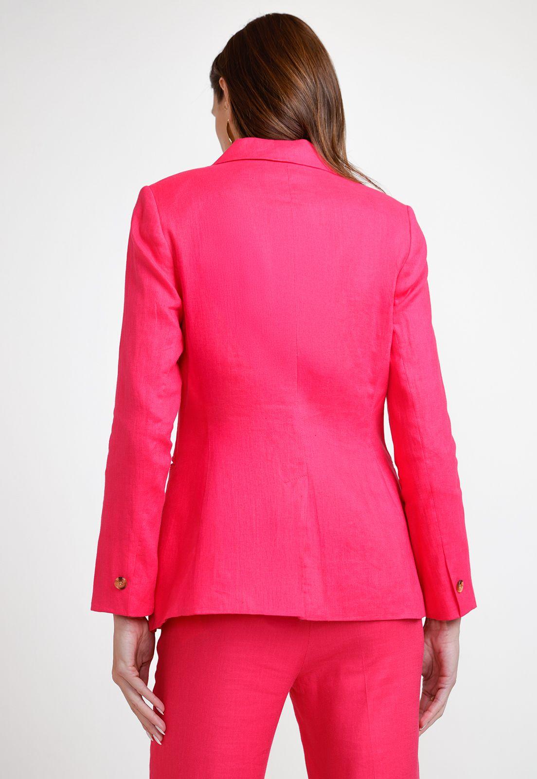 Chaqueta De Mujer Modelo Celine Color Fucsia-1