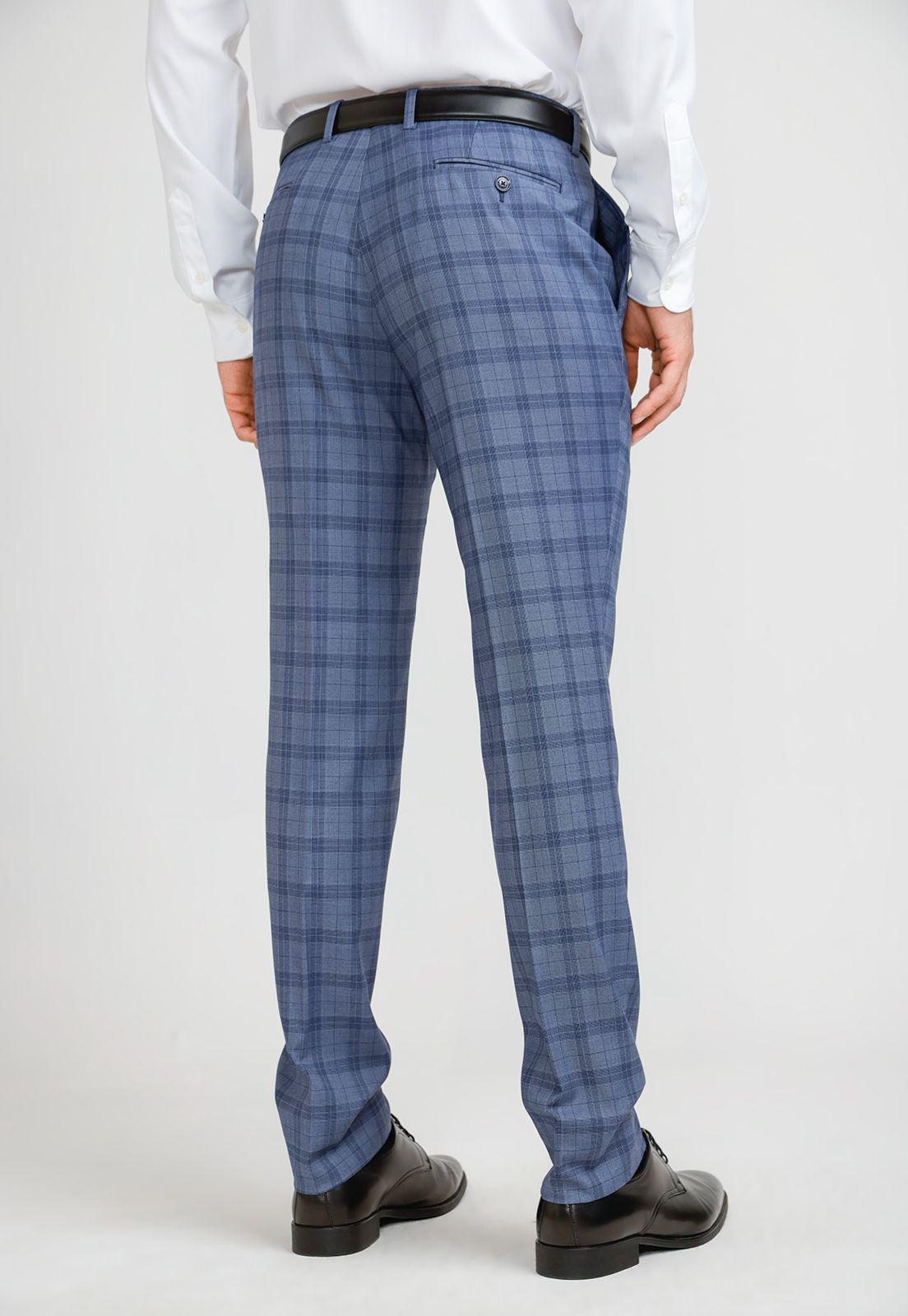 Pantalón Formal Hombre Suit Separate Azul Piedra-1