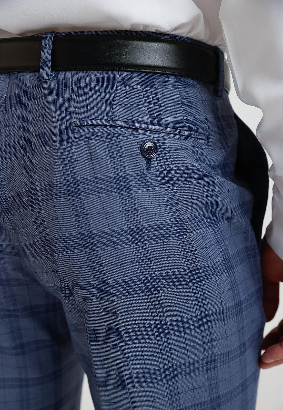 Pantalón Formal Hombre Suit Separate Azul Piedra-2