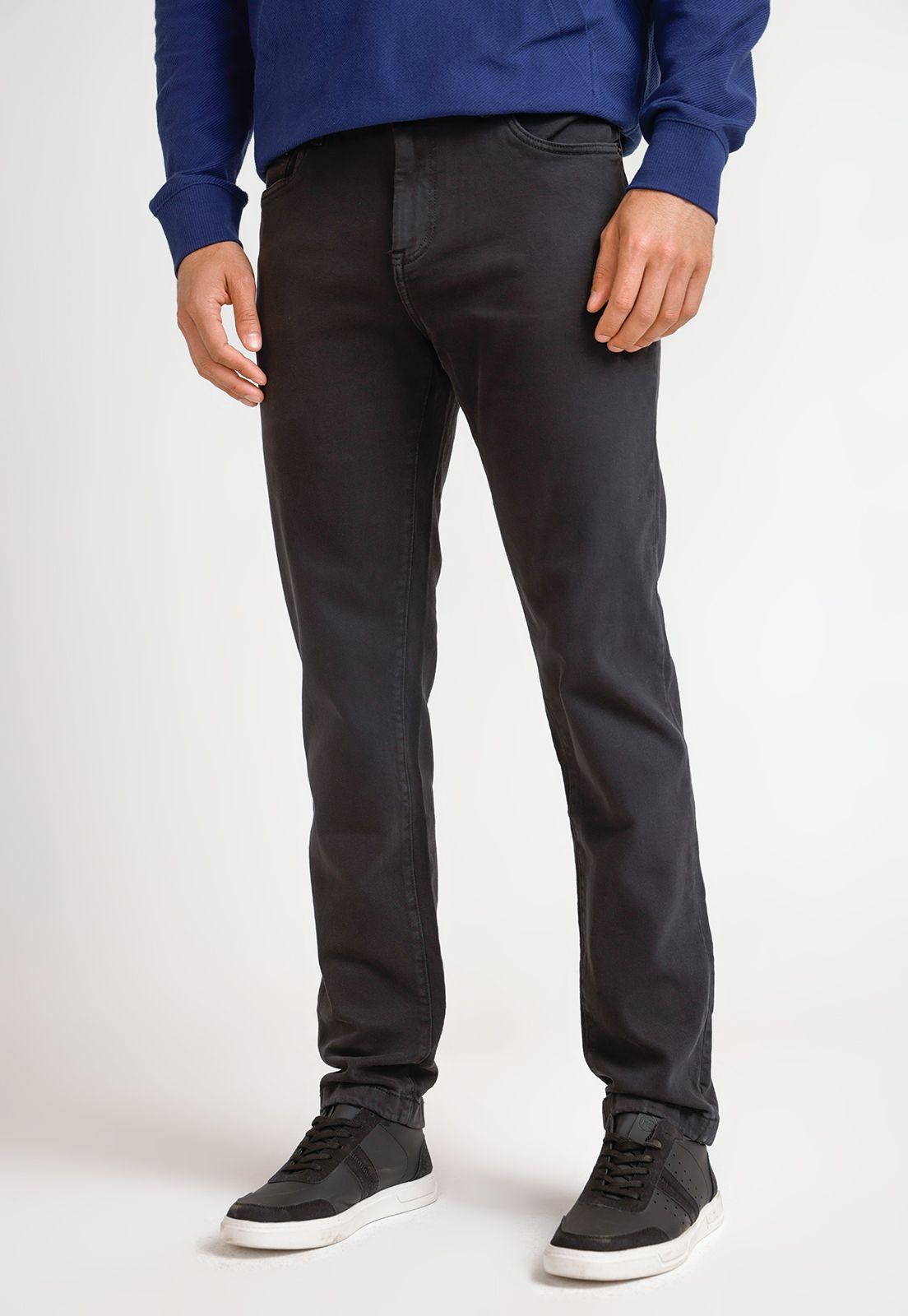 Pantalón Hombre Casual Negro-0