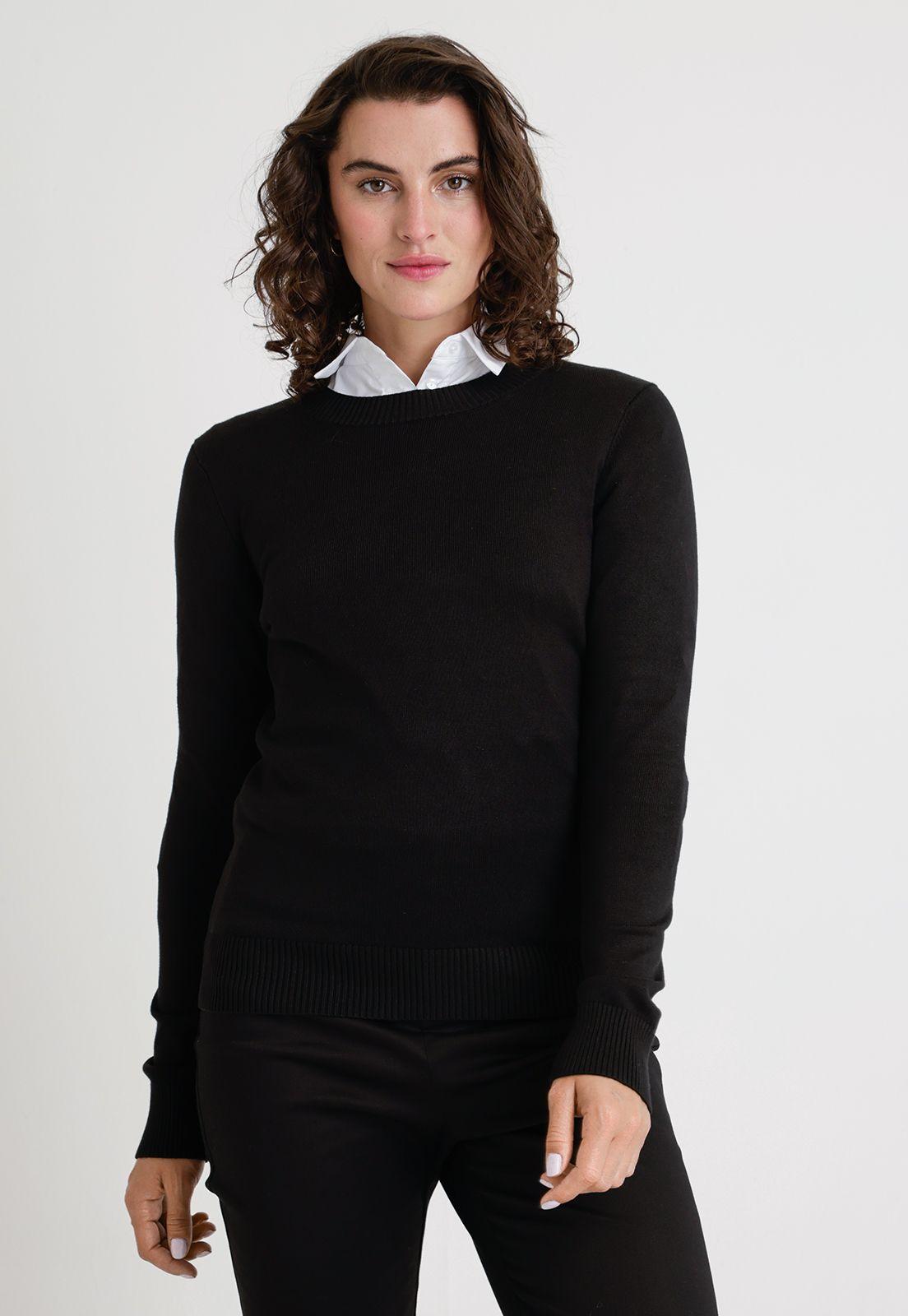 Tejido De Mujer Modelo Aroa Color Negro-0