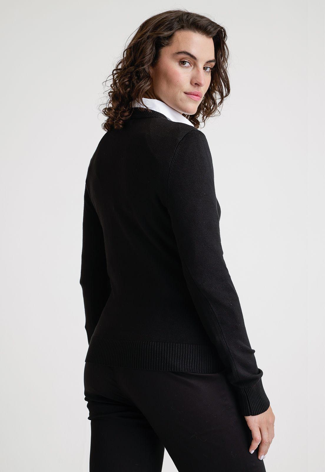 Tejido De Mujer Modelo Aroa Color Negro-1