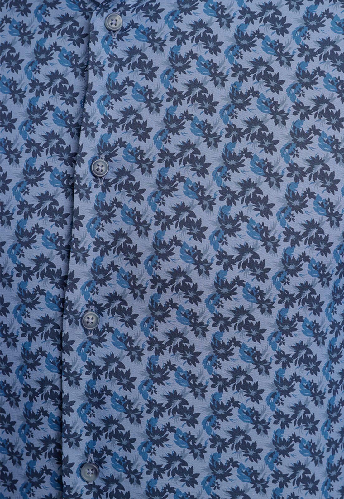 Camisa  Hombre Slim Fit Europe Algodón Índigo-2
