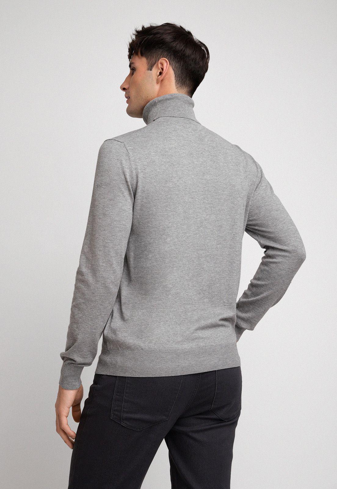 Sweater Tech Gris Cuello Alto-1