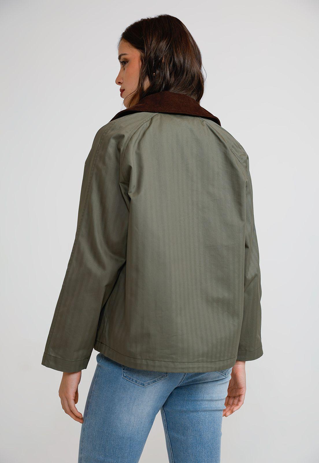 Parka 3 en 1 Mujer Algodón y Poliéster Oliva-1