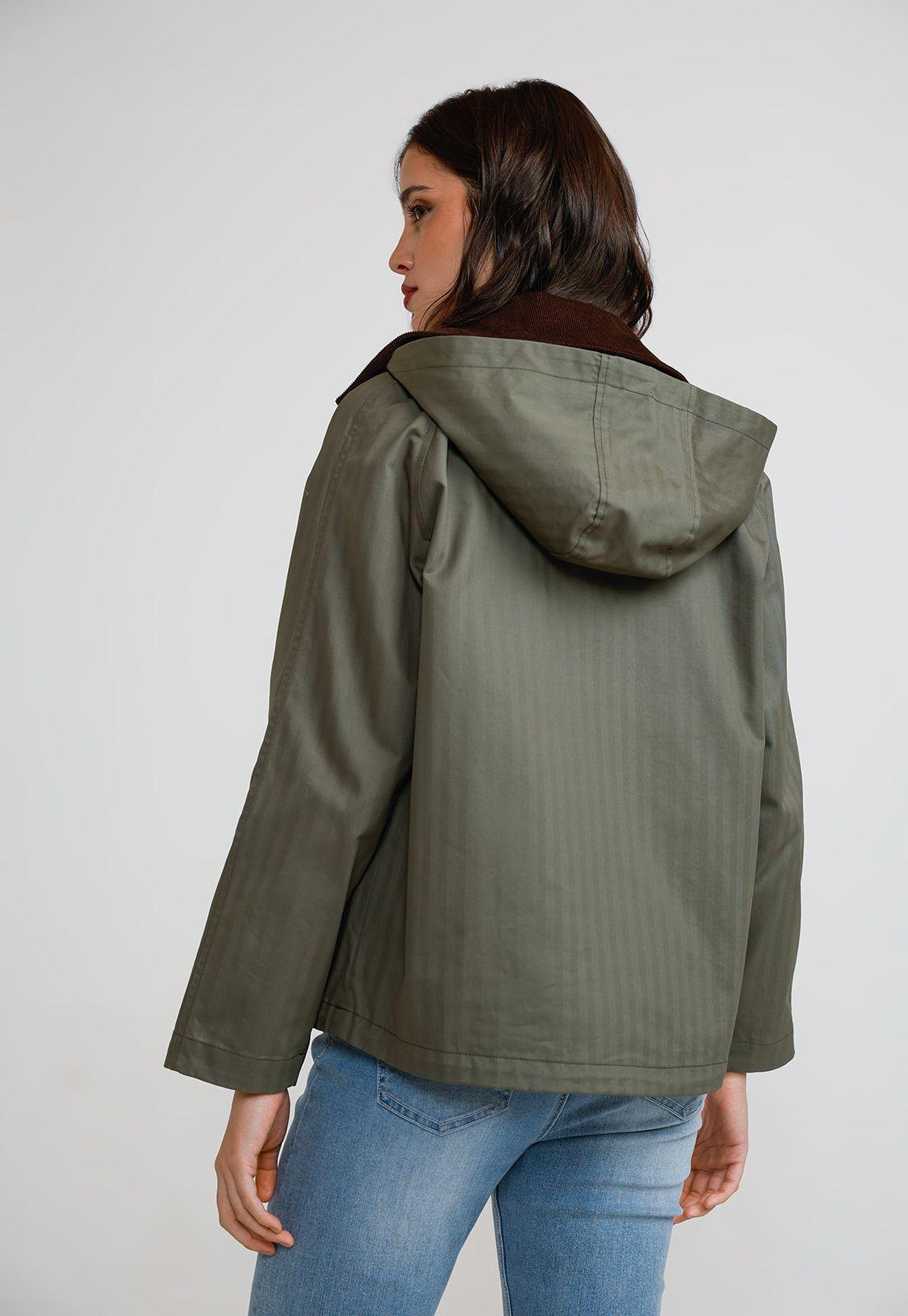Parka 3 en 1 Mujer Algodón y Poliéster Oliva-2