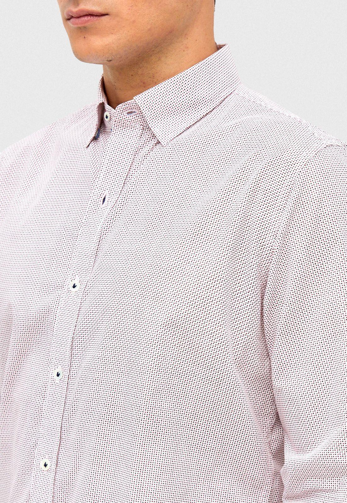 Camisa Casual Alyssa Blanco/Rojo-2