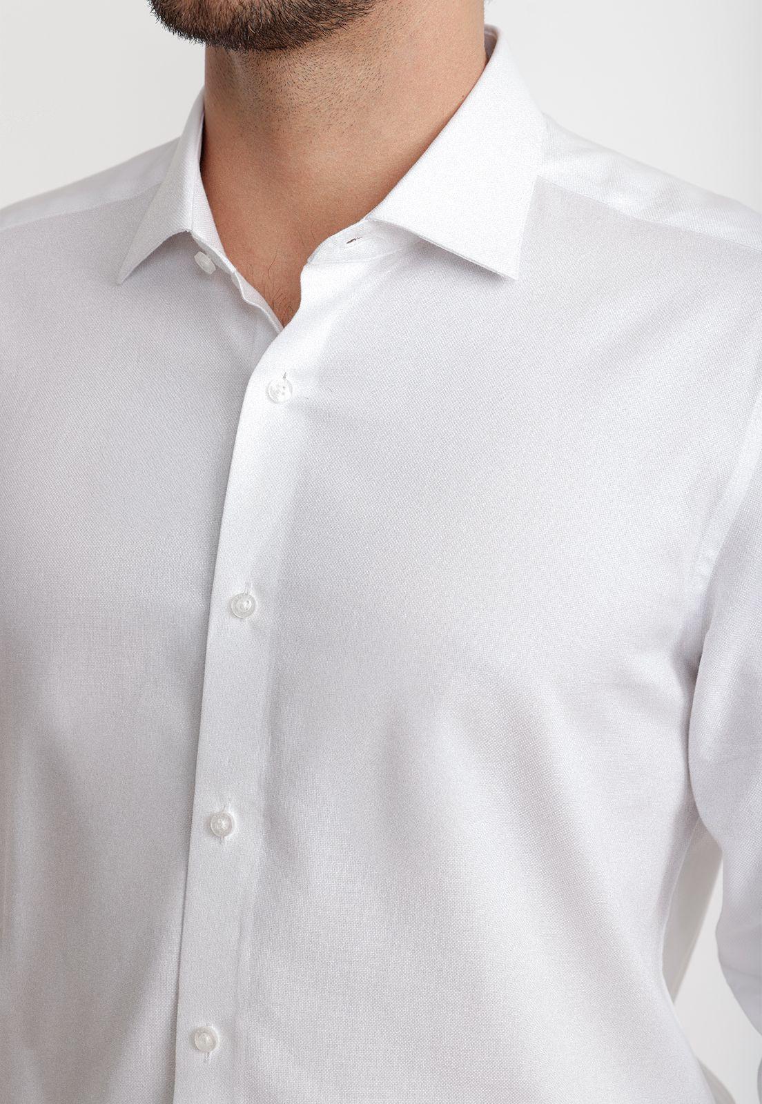 Camisa Hombre Formal Dobby Classic B Blanco-2