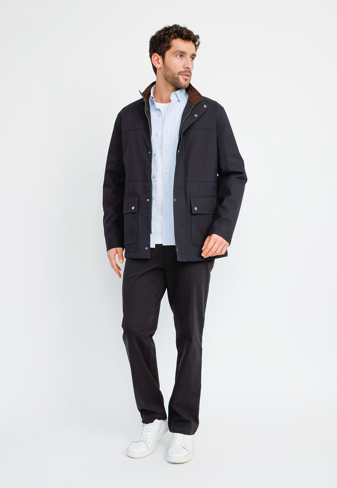 Chaqueta Casual Hombre Tesla Azul Marino-3