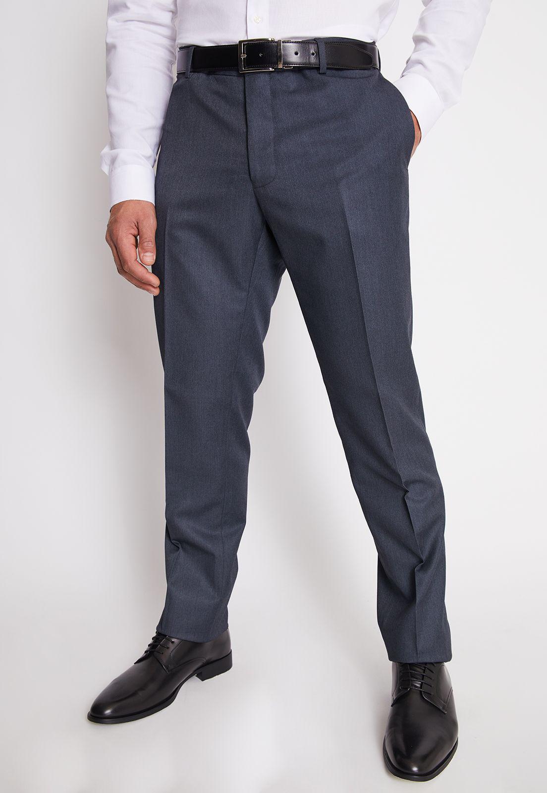 Traje Formal Básico Regular Twill Marengo-3