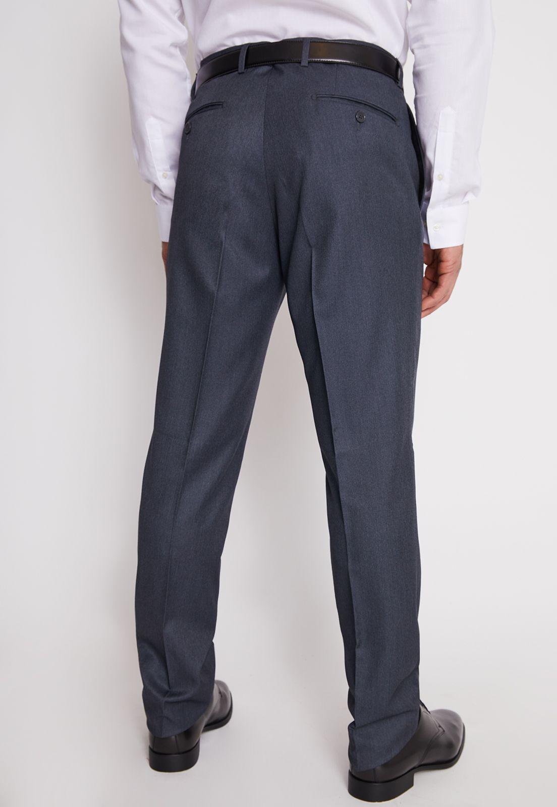 Traje Formal Básico Regular Twill Marengo-4