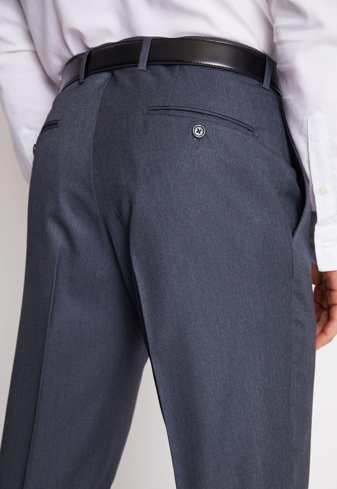 Traje Formal Básico Regular Twill Marengo-5
