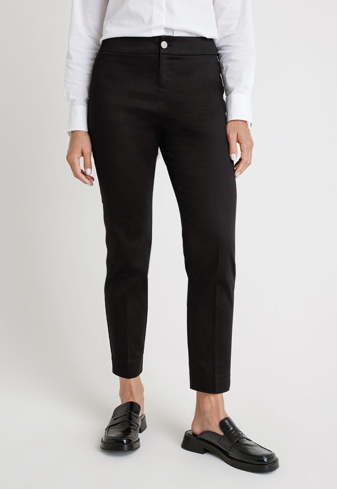 Pantalón De Mujer Modelo Ciro Color Negro-0